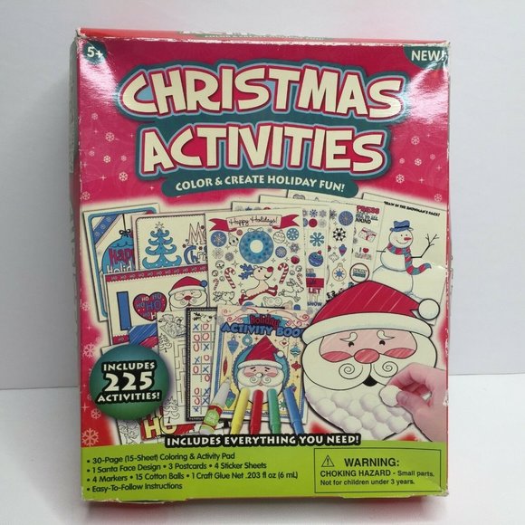 Kid Christmas Activities 225 Holiday Crafts Everything You Need Included 5+ Fun - Picture 1 of 9